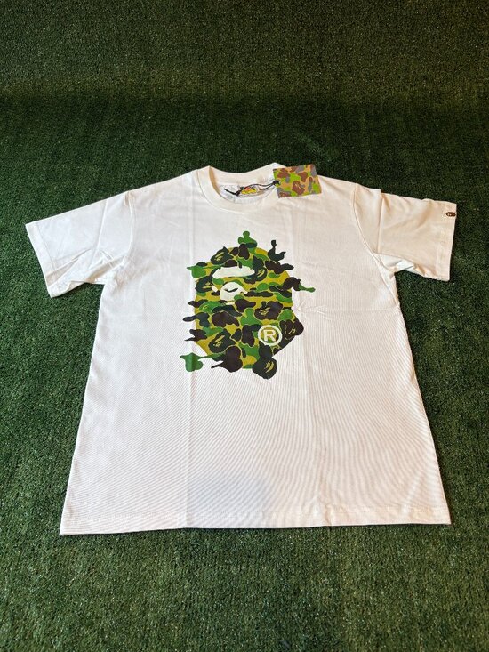 Bape Other - BAPE White Camo Ape Head Tee